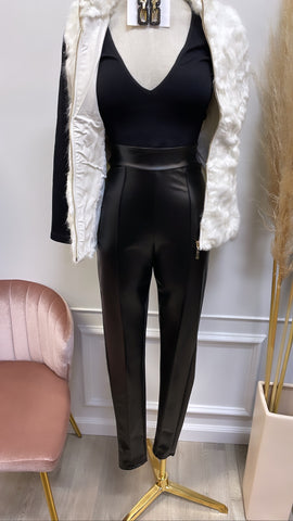 LISA PLEATHER PANTS