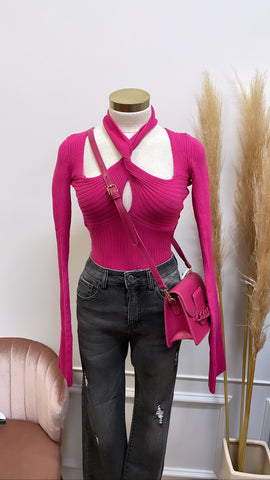 ALICE KNIT TOP- PINK