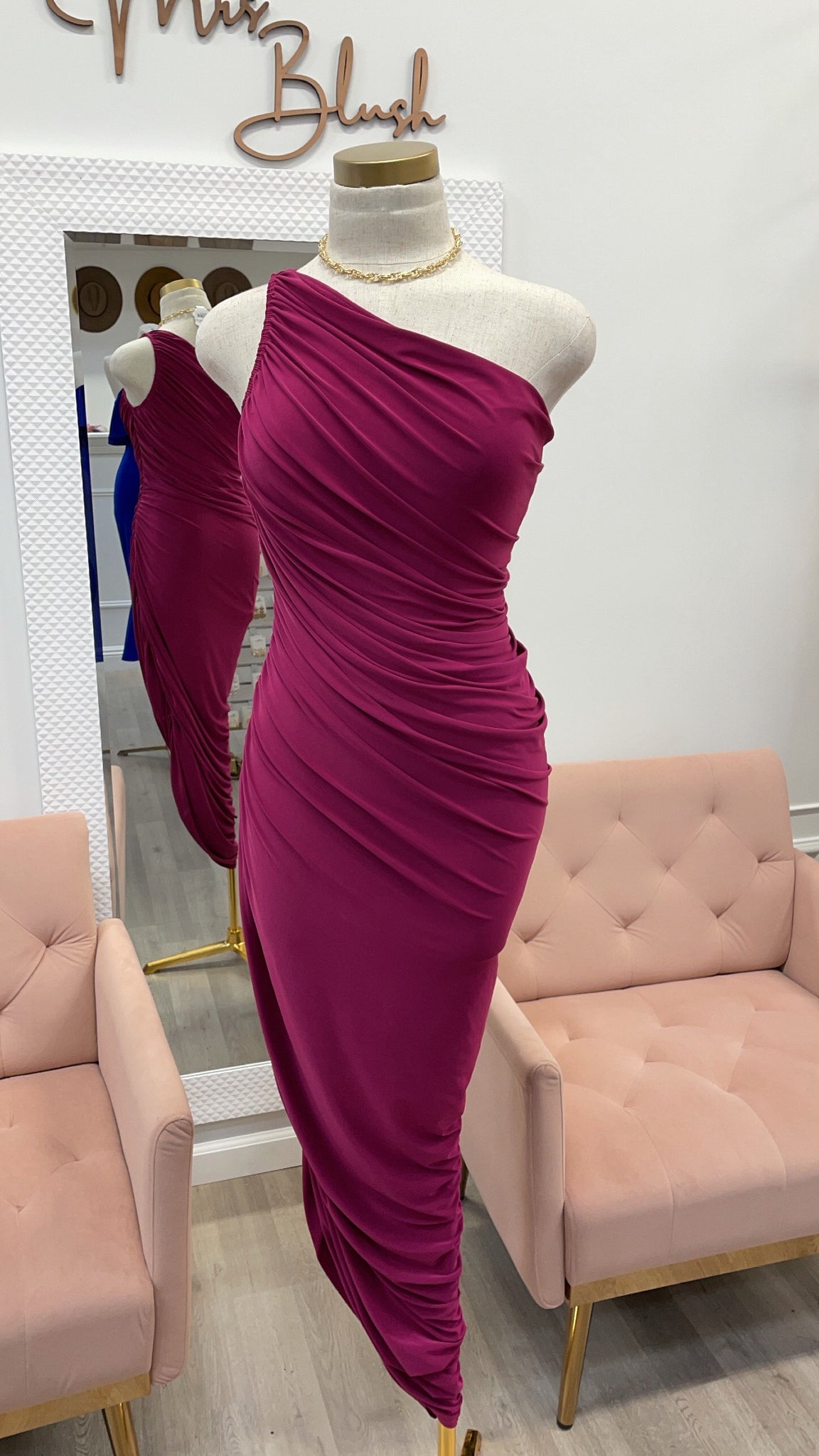 ELSY MIDI- MAGENTA