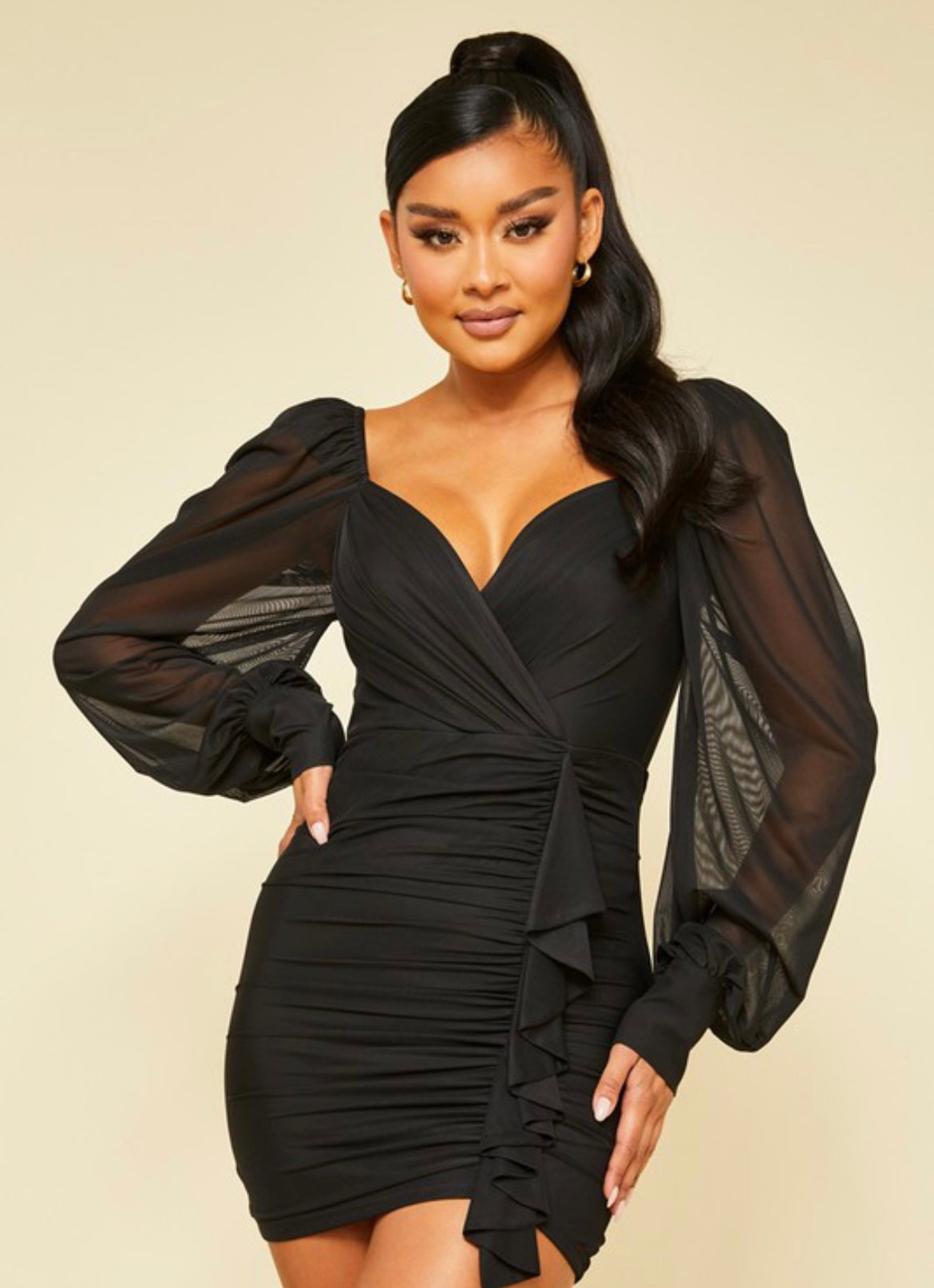 PENELOPE DRESS- BLACK