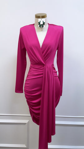ALESSA MIDI-FUCHSIA
