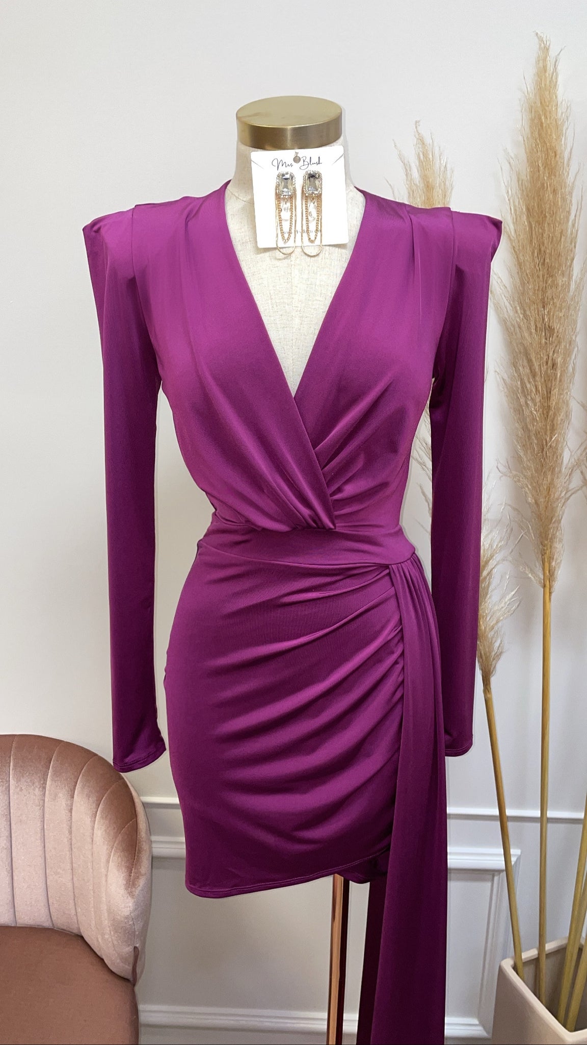 KATE COUTURE DRESS- PLUM