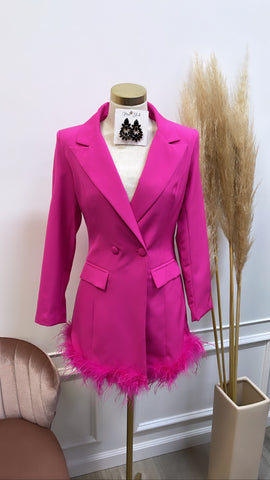 DANITZA BLAZER DRESS-PINK