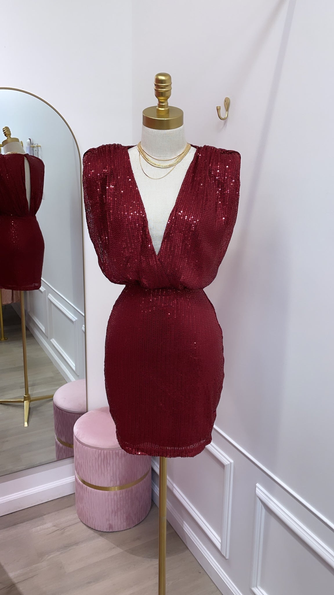 MELLIE- BURGUNDY