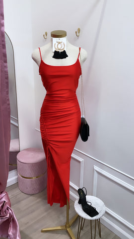TIANA DRESS- Red