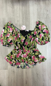 AVA FLORAL TOP