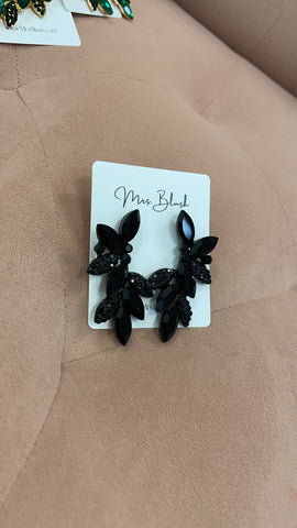 ‘ELSIE’ EARRINGS- black