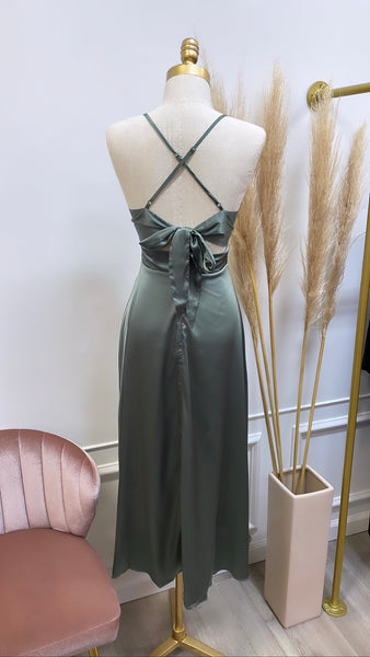 AMANDA DRESS- SAGE