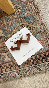 CLAIRO EARRINGS- BROWN
