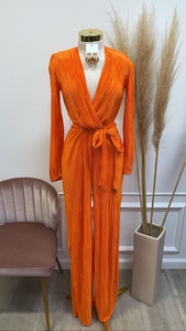 BREANNE JUMPSUIT- ORANGE