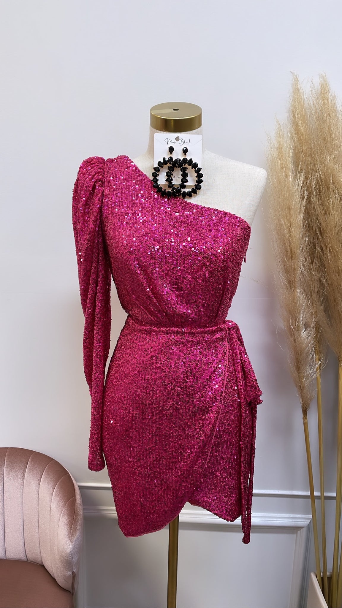 GIXELLE WRAP DRESS