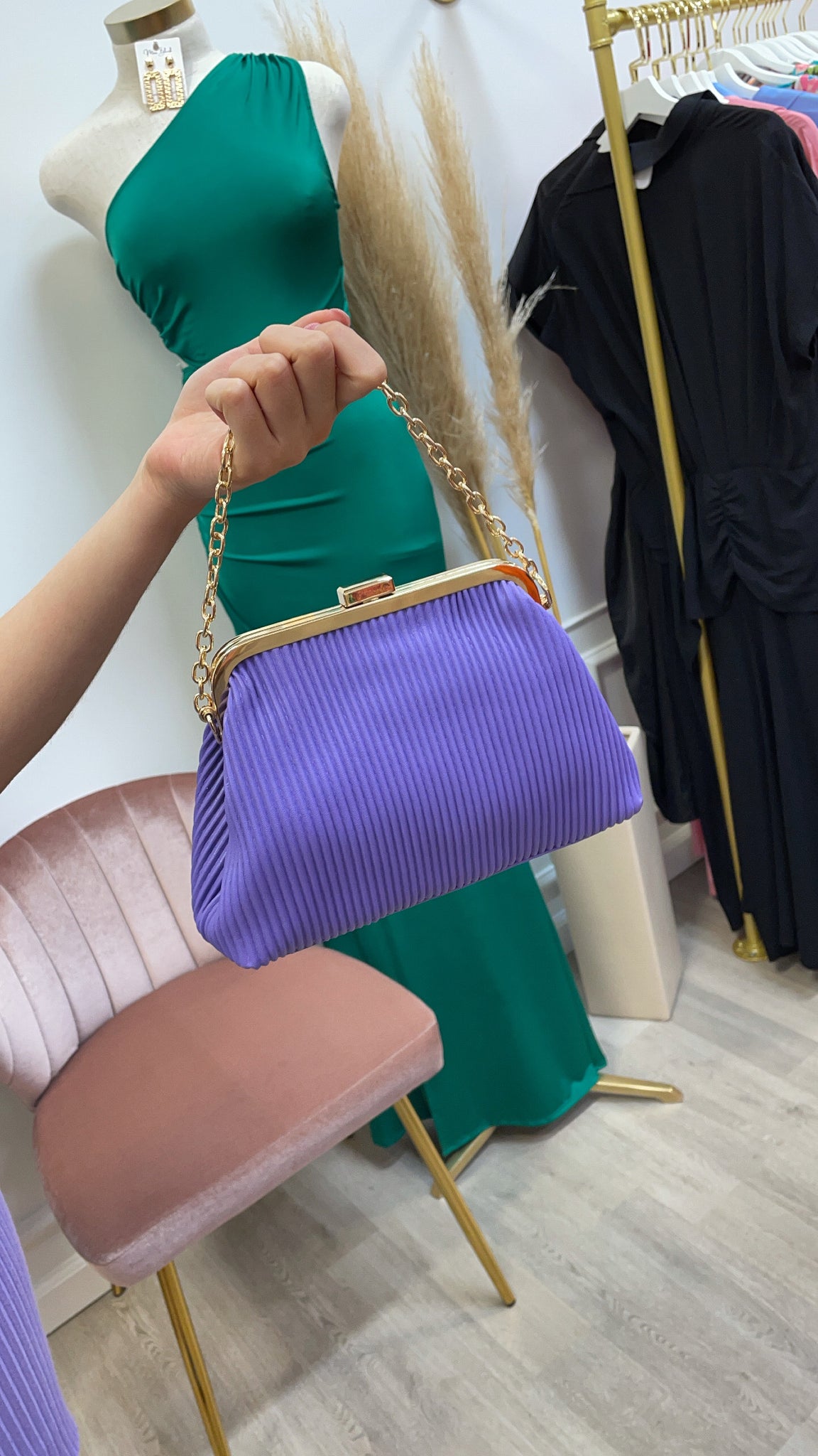 JAMIE HANDBAG- PURPLE