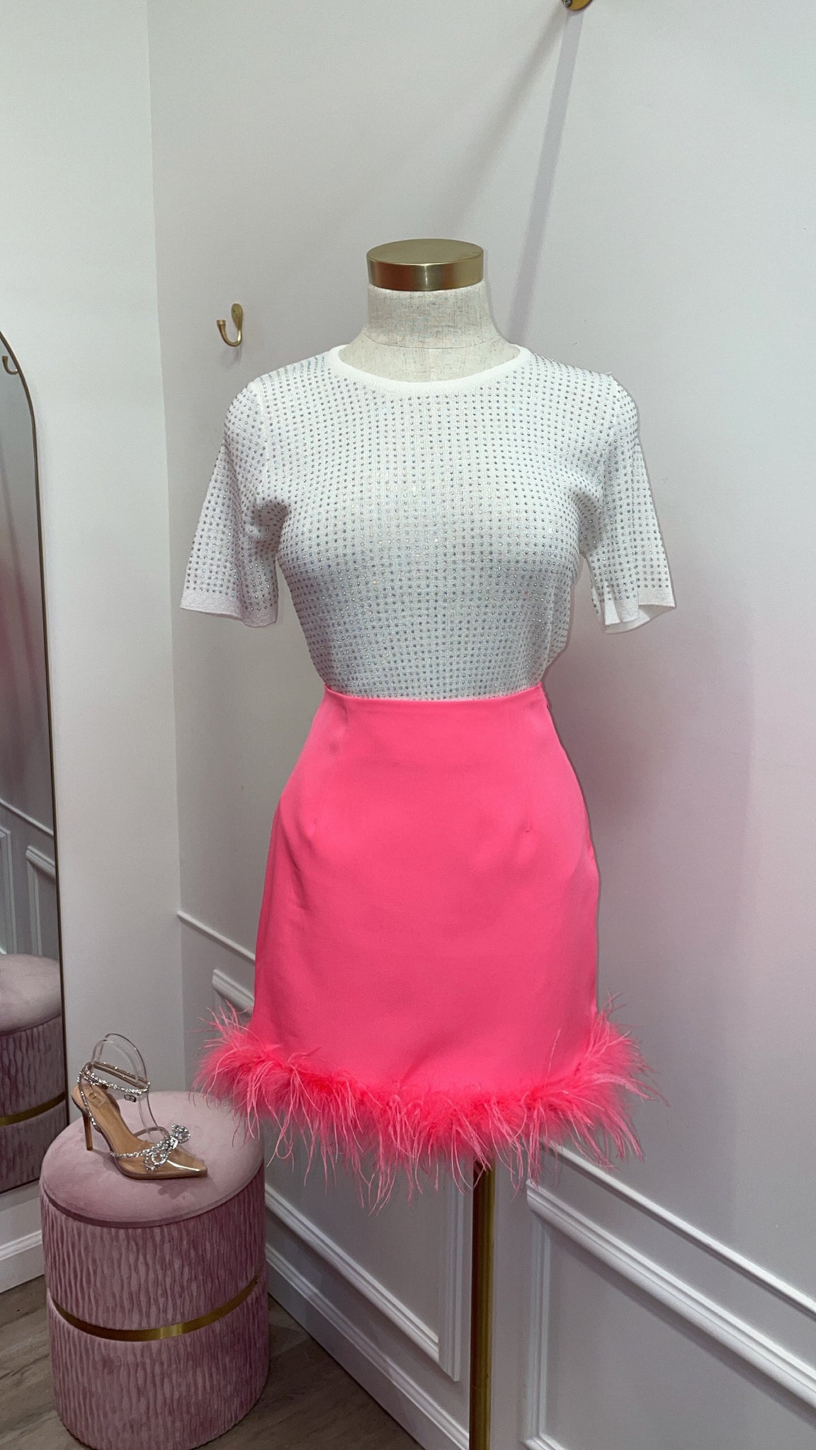 PENELOPE SKIRT-PINK
