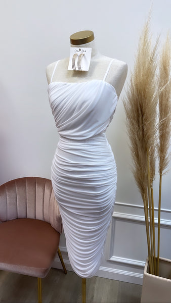 CARINA MIDI- WHITE