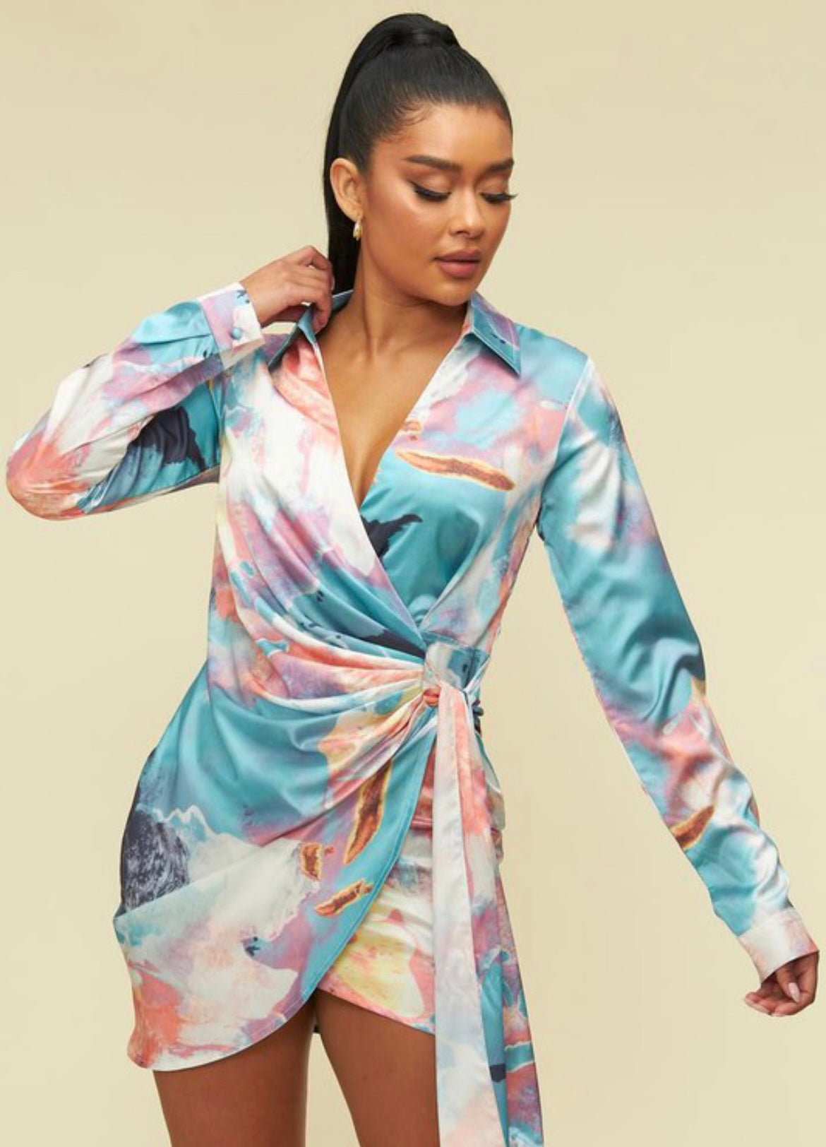 NICHOLE WRAP DRESS