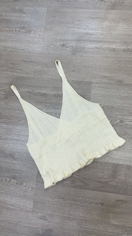 ARI KNIT TOP- CREAM