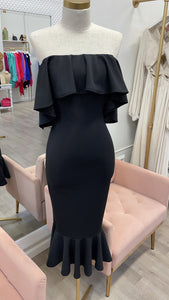 DANIA MIDI- BLACK