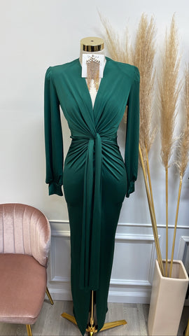 JAYLENE COUTURE DRESS- GREEN