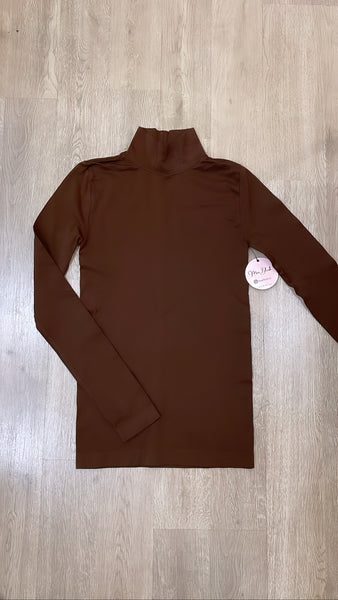 FAVORITE TURTLENECK-BROWN