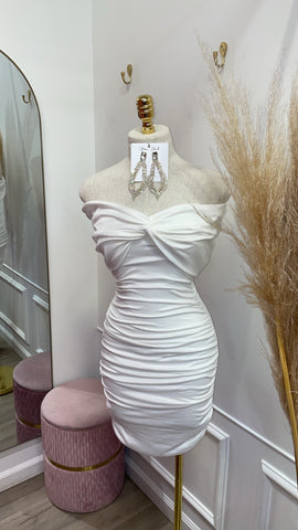PRESLEY DRESS-WHITE