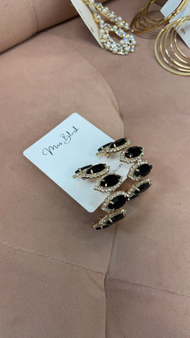 ‘BRIELLE’ EARRINGS- black