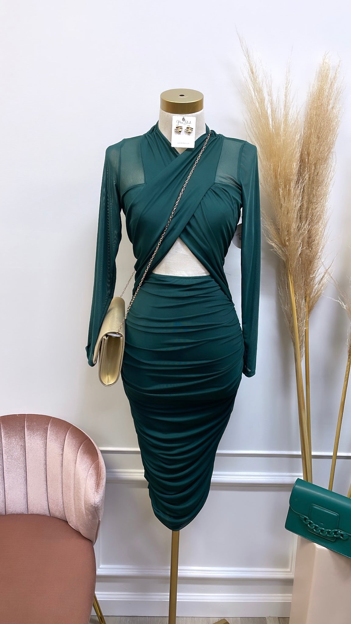 LEXIE MIDI- GREEN