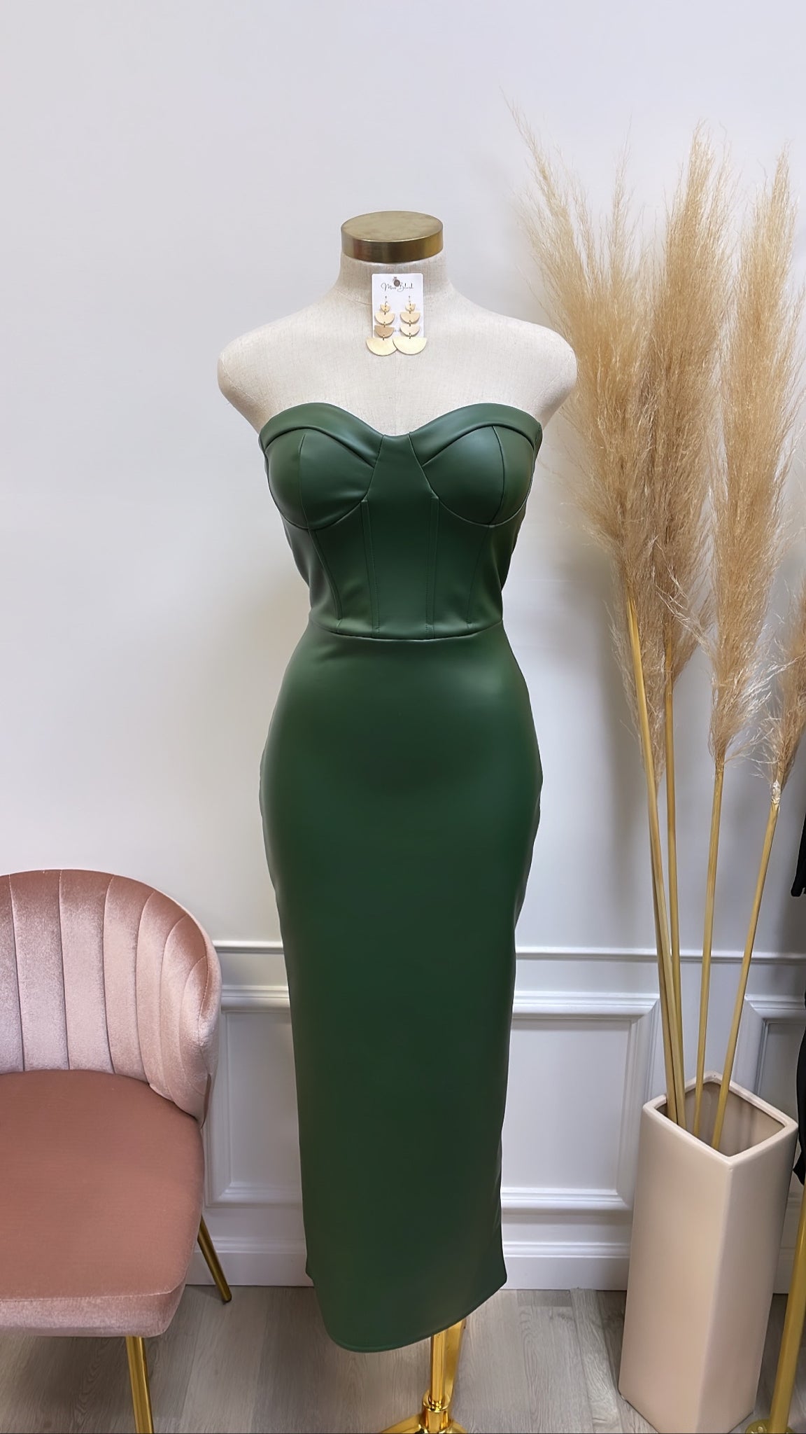 GISELLE MIDI- GREEN