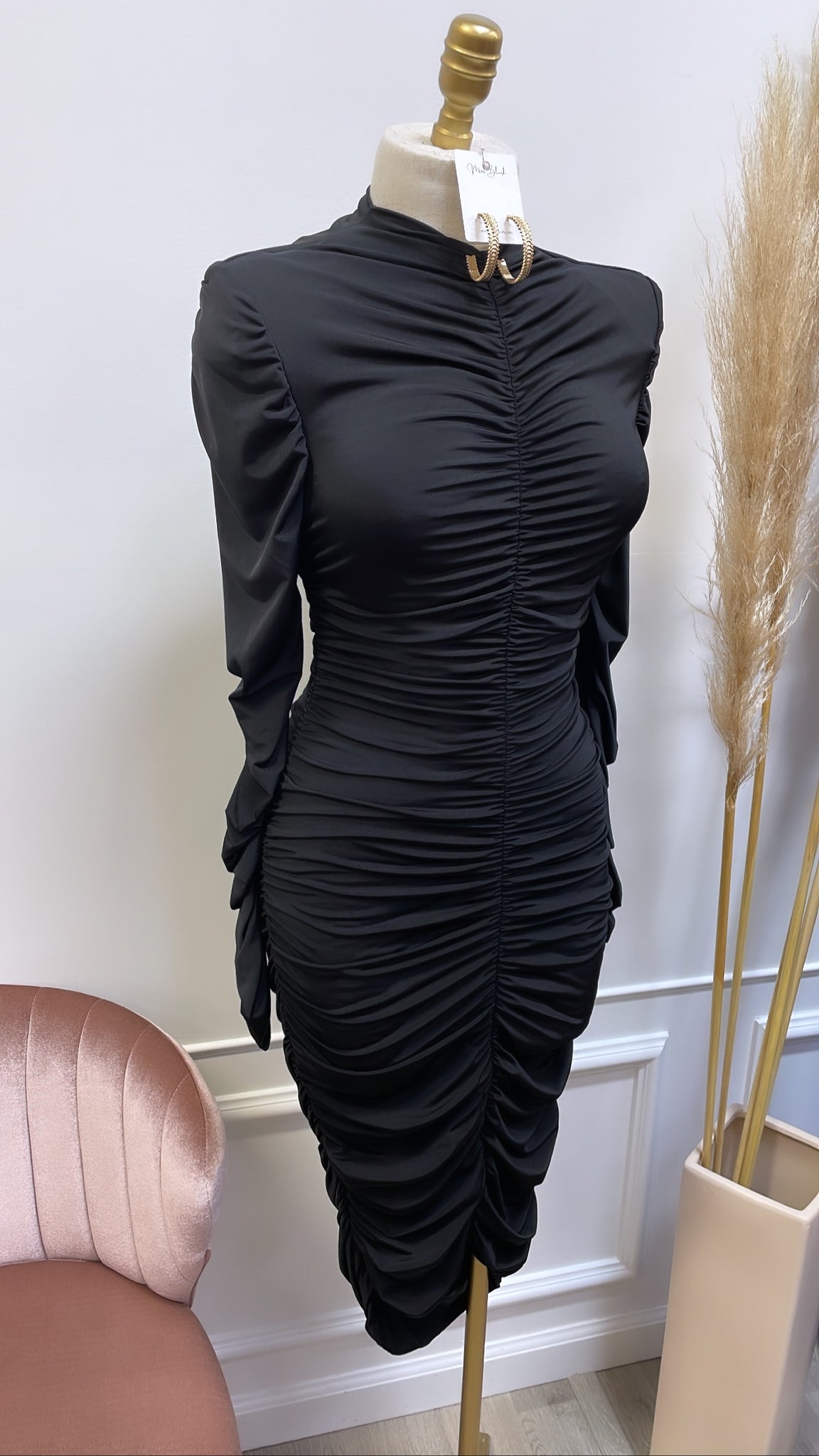 DANIELLE MIDI- BLACK