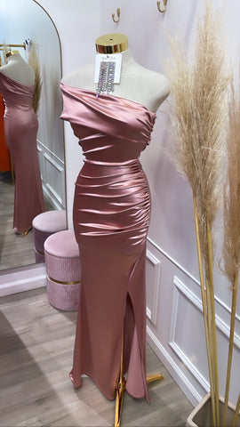 AVERY COUTURE DRESS- BLUSH