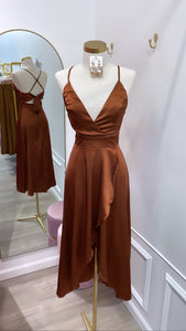 AMANDA DRESS- BROWN