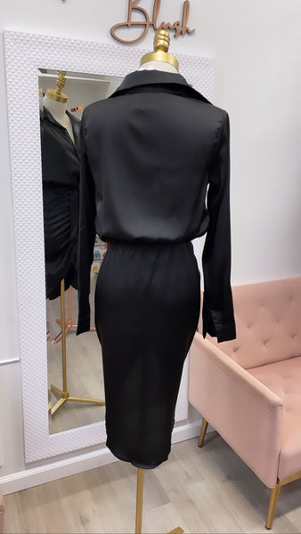 BELINDA SATIN DRESS