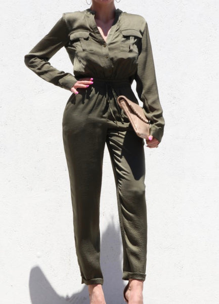 KALI JUMPSUIT- OLIVE