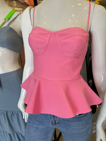 LEXI BANDAGE TOP- pink