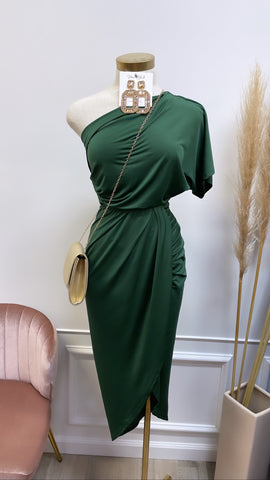 LAUREN MIDI- EMERALD