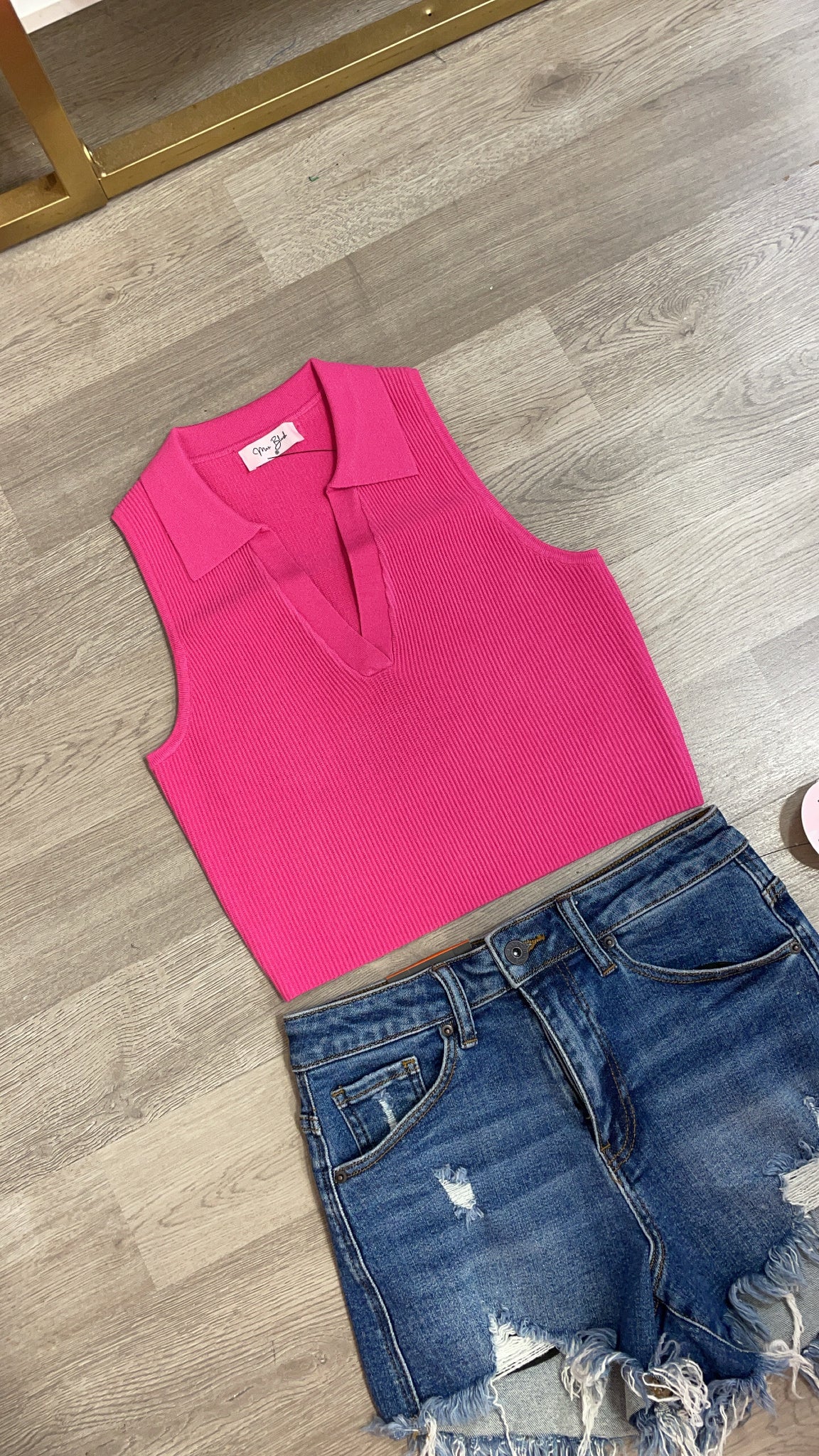 ARLY KNIT TOP- PINK