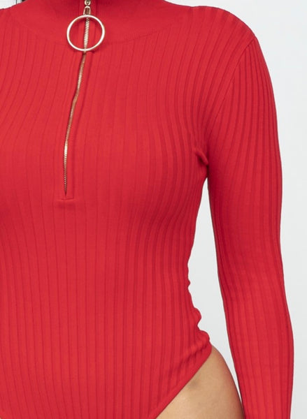 ARIANA BODYSUIT- RED