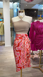 CROPPED HALTER- ALMOND