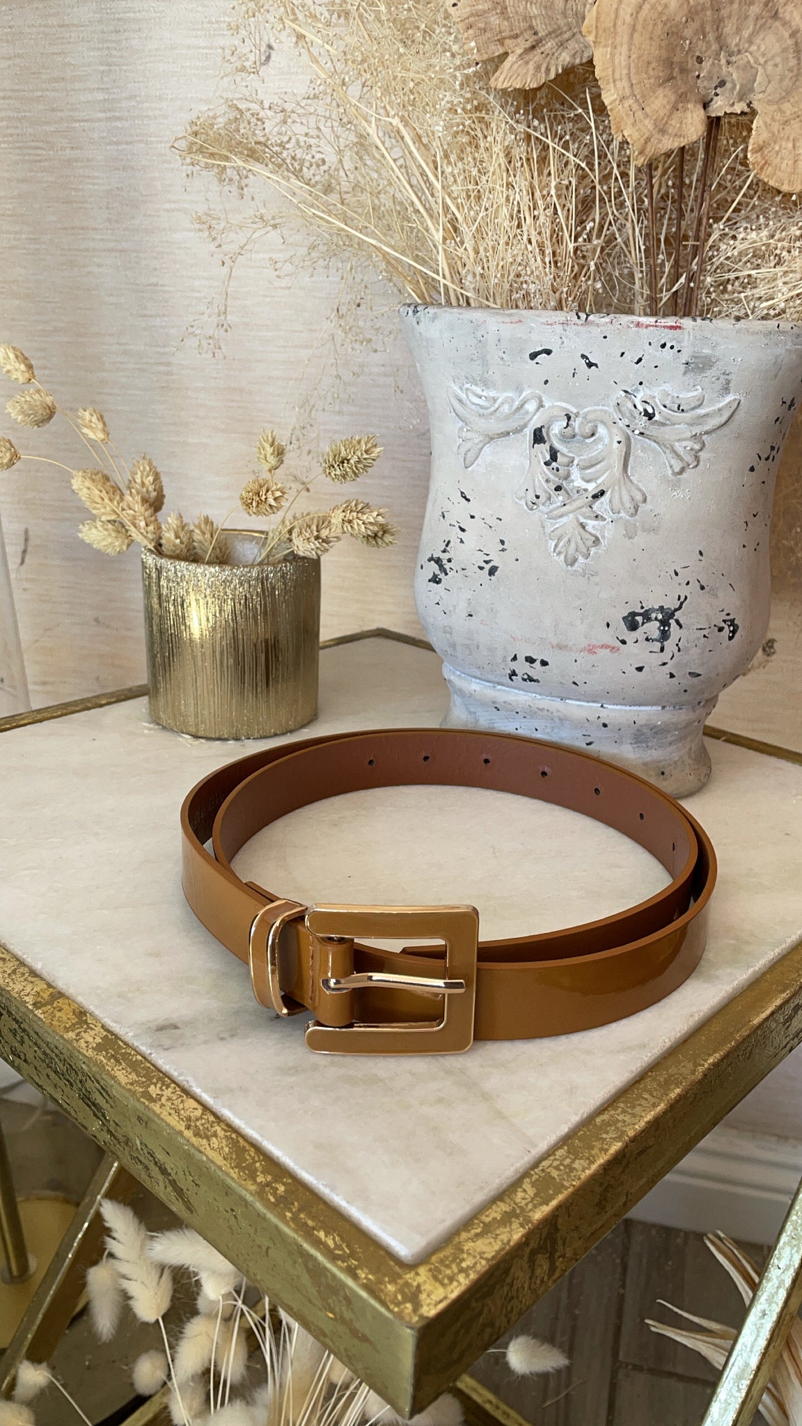 NADINE- BELT (tan)