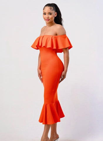 DANIA MIDI- ORANGE