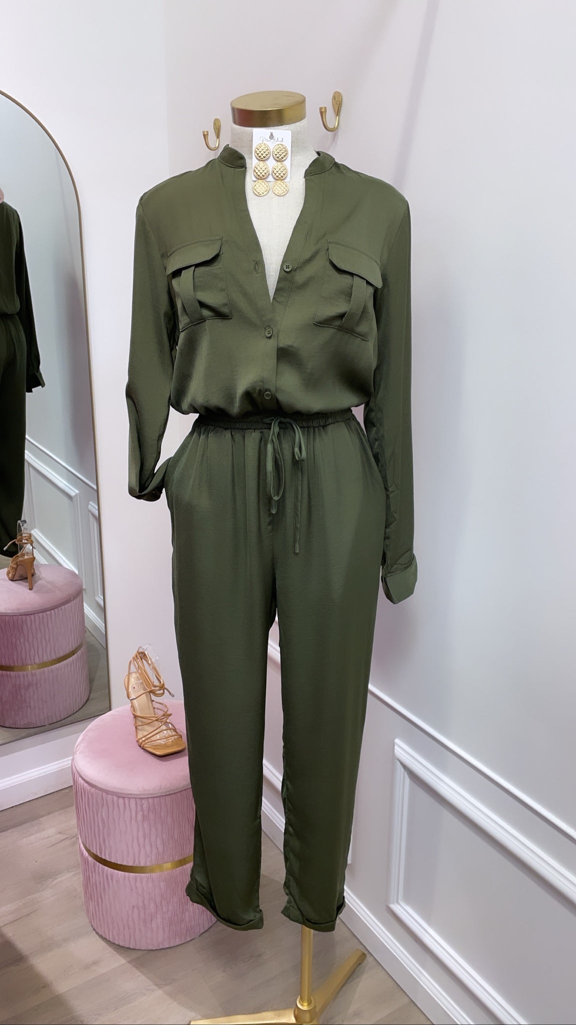 KALI JUMPSUIT- OLIVE