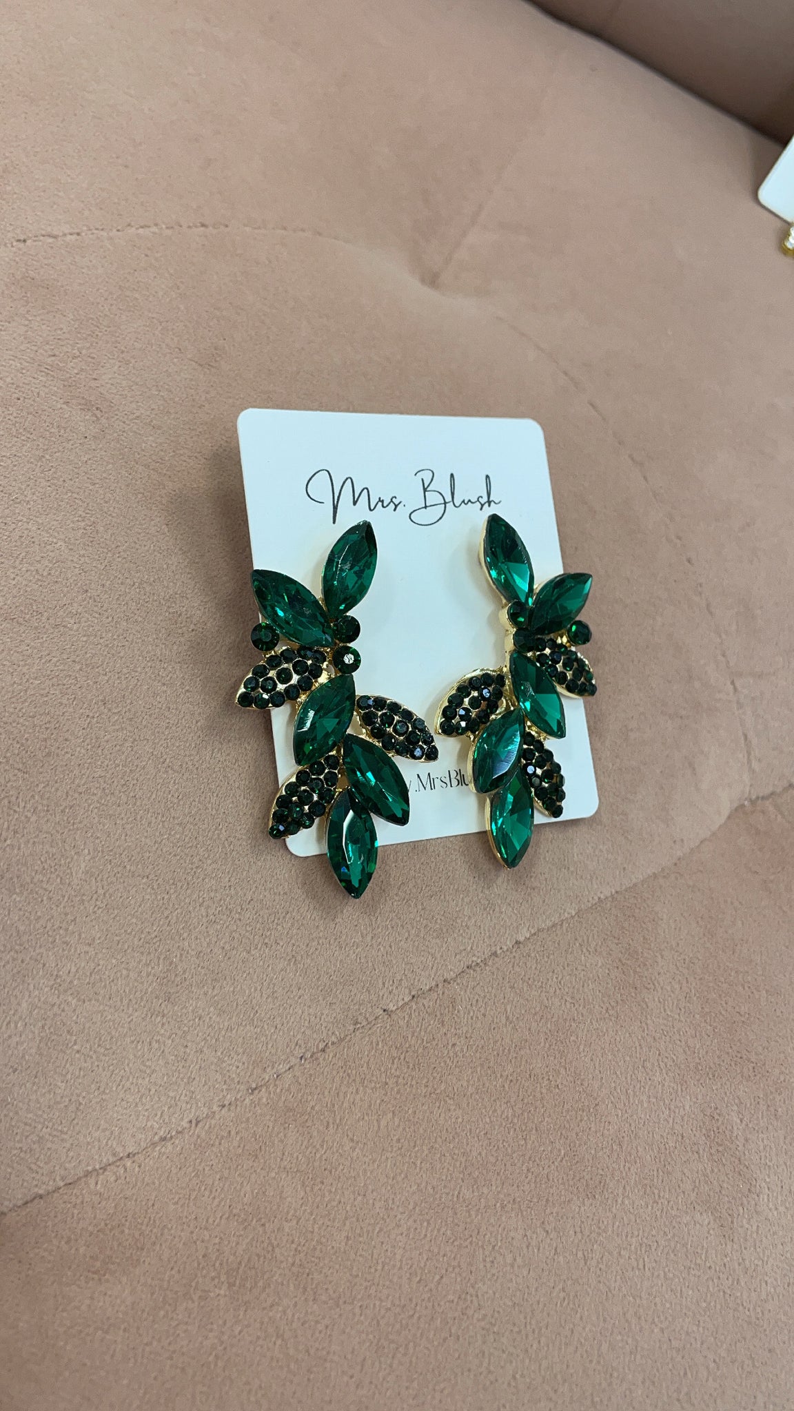 ‘ELSIE’ EARRINGS- green