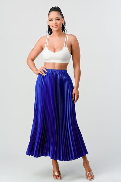 KIM MIDI SKIRT- ROYAL