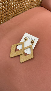 JASMINE EARRINGS-TAN