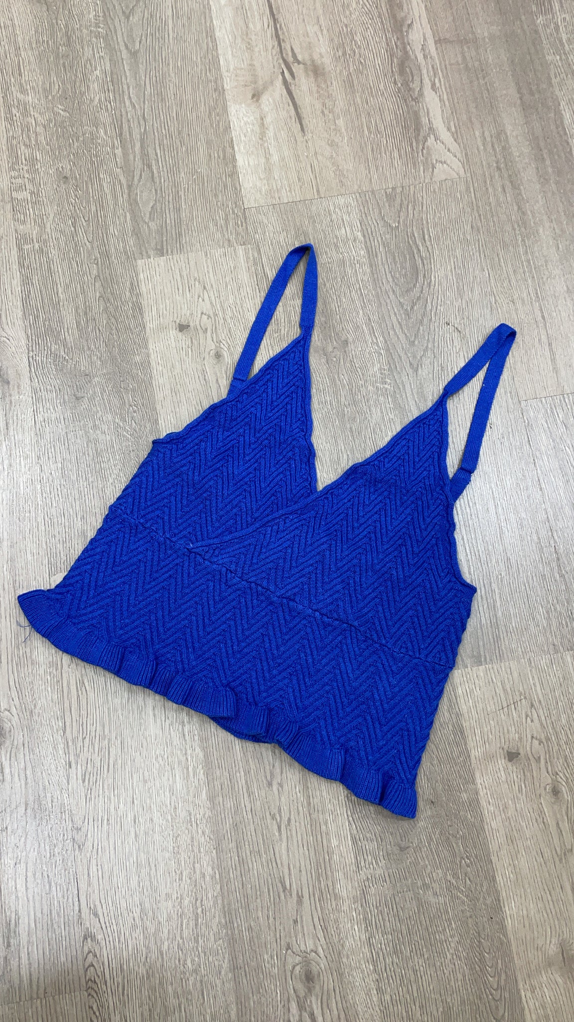 ARI KNIT TOP- BLUE