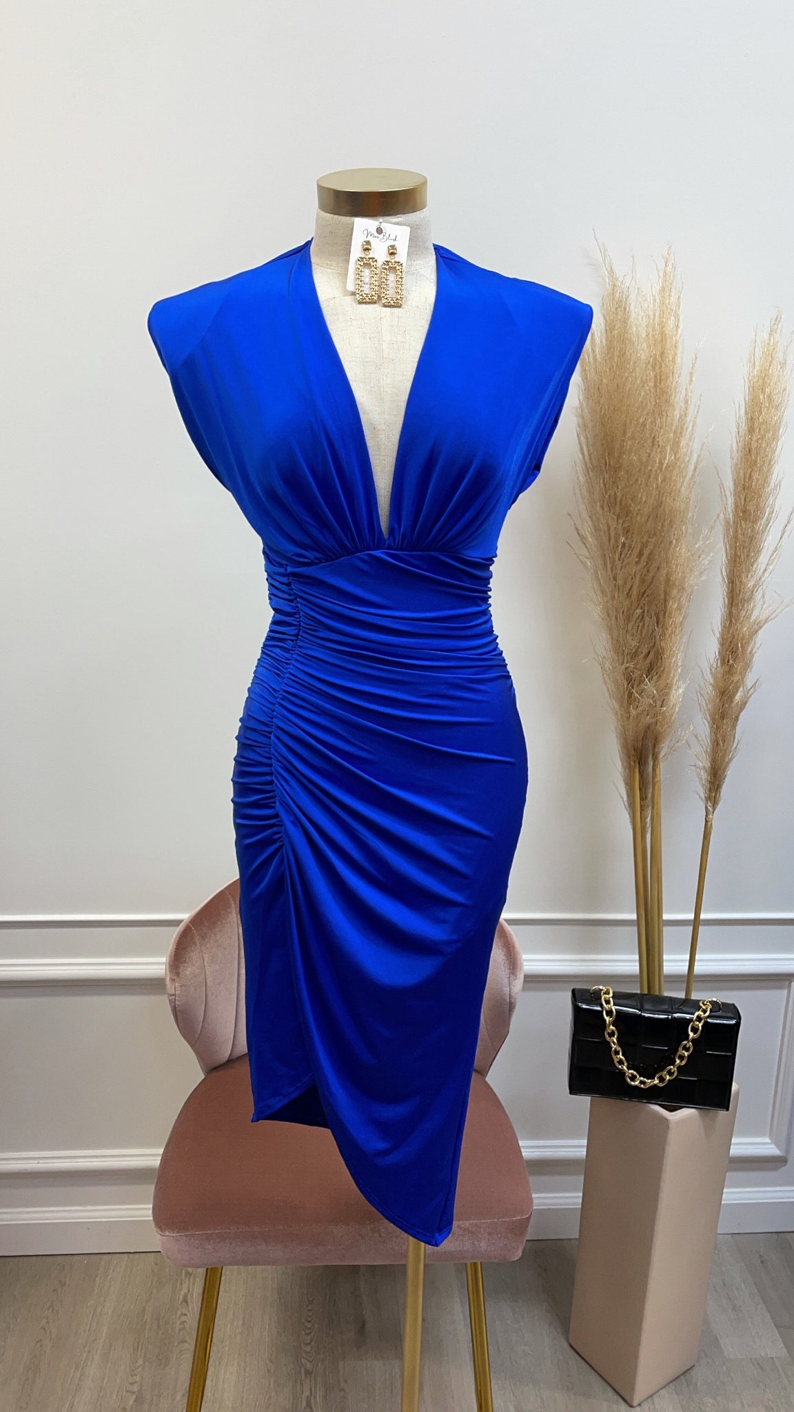 LISA DRESS- ROYAL