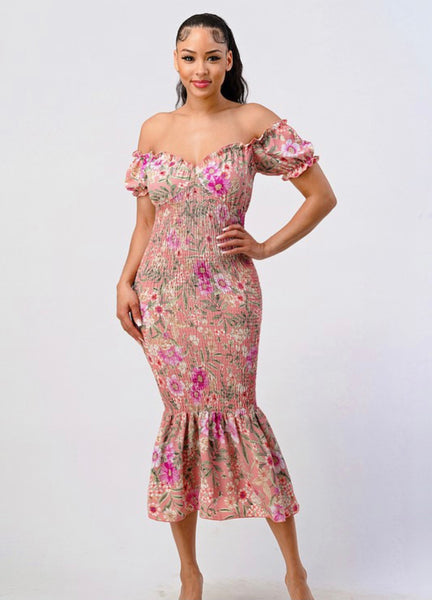 AMY FLORAL MIDI