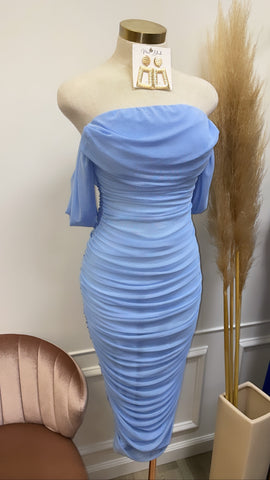 CHARLOTTE MIDI- SKY BLUE