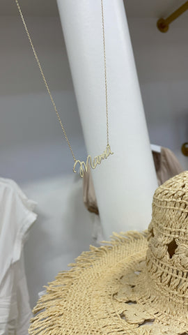 MAMA NECKLACE CURSIVE