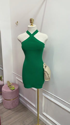 BREE HALTER KNIT- Green