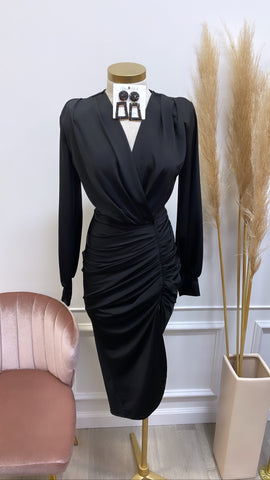 GERALDINE MIDI- BLACK